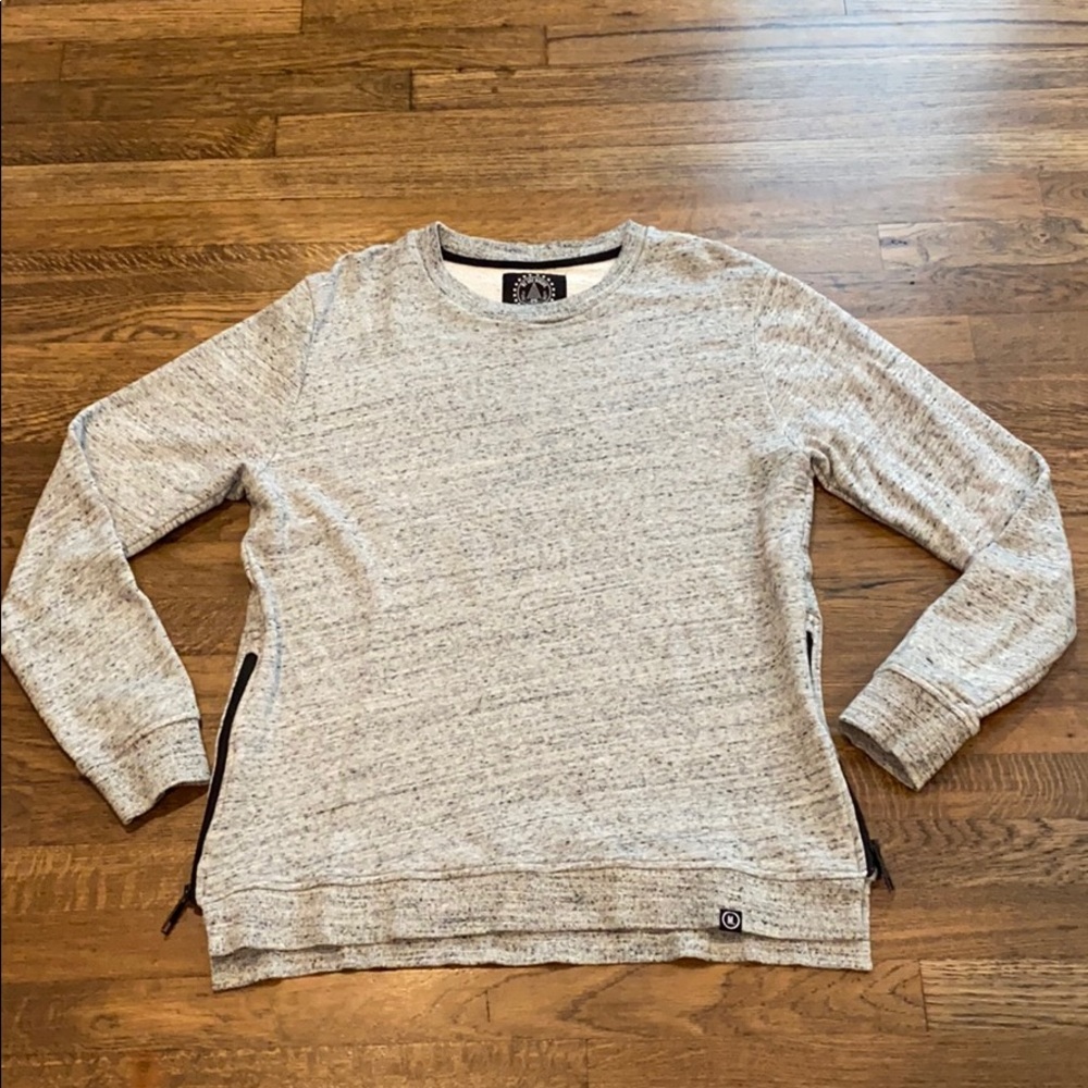 We Are Massiv. Grey Side Zip Sweatshirt